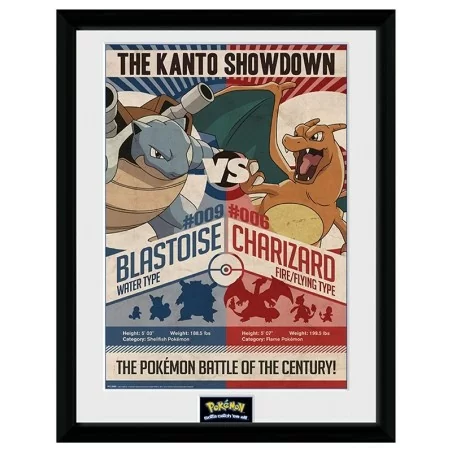 Poster Incorniciato - Pokémon- The Kanto Showdown