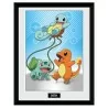 Poster Incorniciato - Pokémon - Kanto Starters