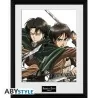 Poster Incorniciato - Attack on Titan - Levi & Eren