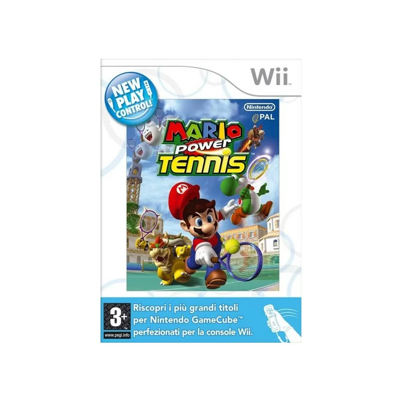 WII Mario Power Tennis - New Play Control! - Usato