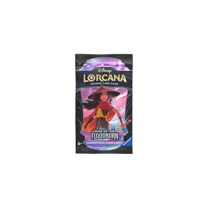 Disney Lorcana TCG - Rise of the Floodborn - Bustina Booster Pack da 12 Carte - ENG