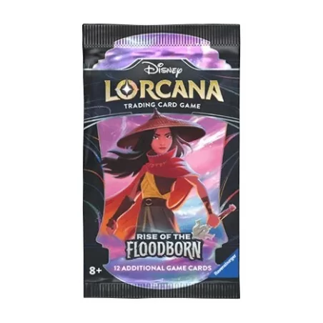 Disney Lorcana TCG - Rise of the Floodborn - Bustina Booster Pack da 12 Carte - ENG