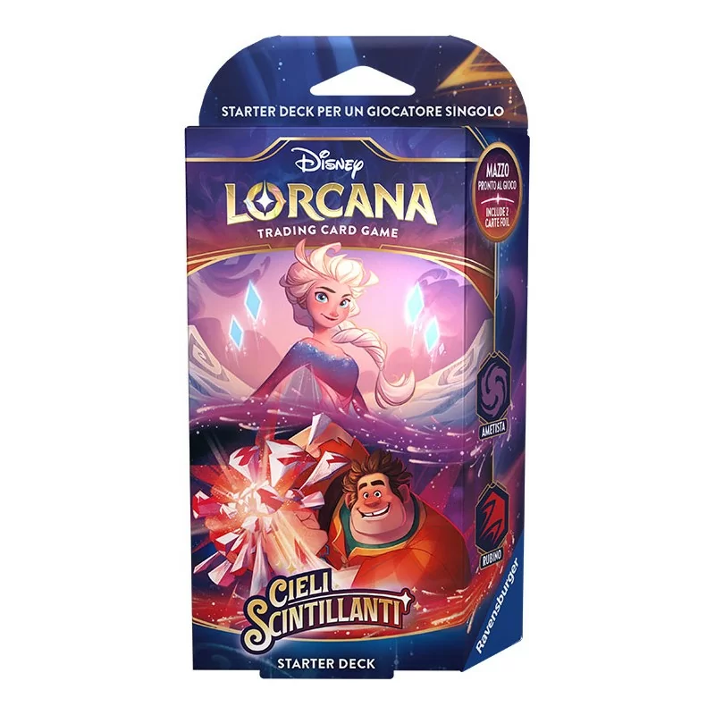 Disney Lorcana TCG - Cieli Scintillanti - Starter Deck Ametista / Rubino - ITA