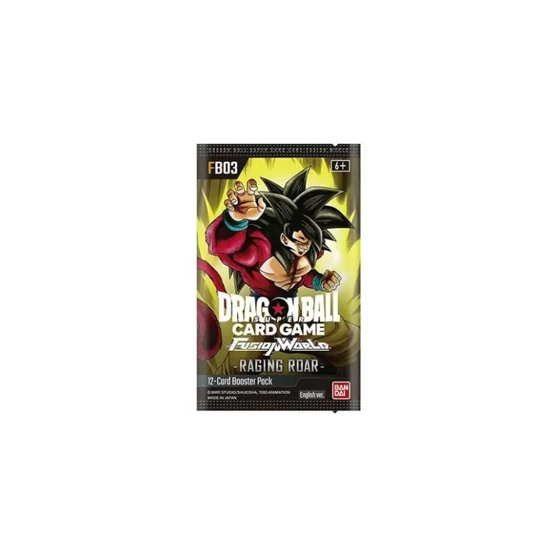 Dragon Ball Super Card Game: Fusion World - Raging Roar FB-03 - Bustina Play Booster ENG