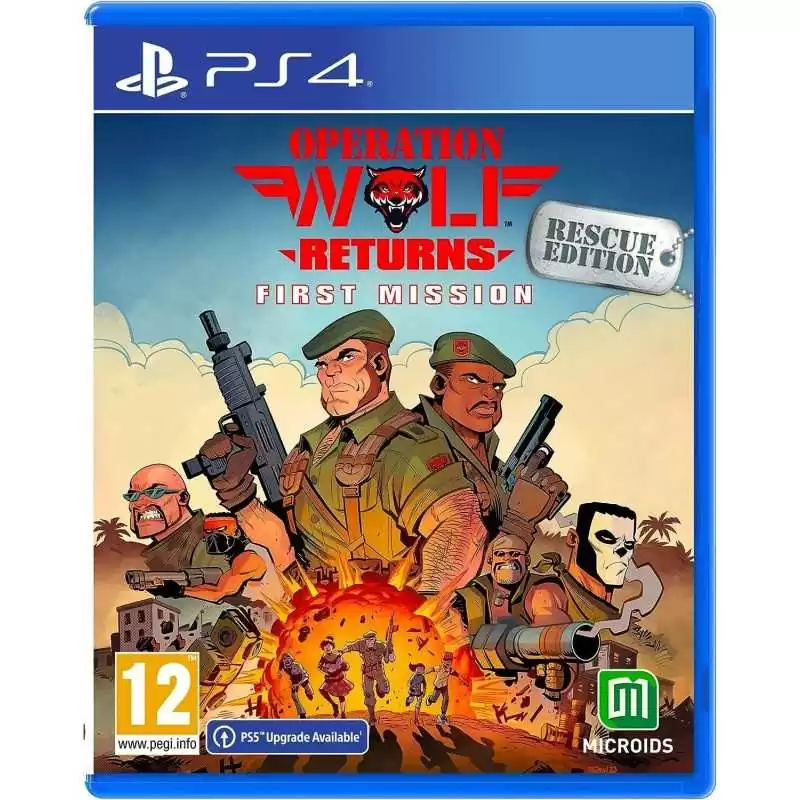 PS4 Operation Wolf Returns: First Mission - RESCUE EDITION - Usato