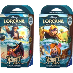 Disney Lorcana TCG - Mare di Azzurrite - Bundle Starter Deck - ENG - USCITA 27/11/24