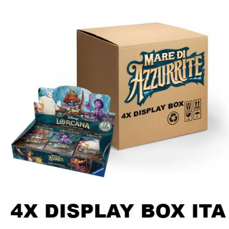 Disney Lorcana TCG - Mare di Azzurrite - CASE 4 Box display - ITA - USCITA 27/11/24