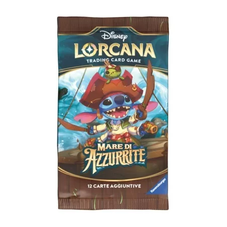 Disney Lorcana TCG - Mare di Azzurrite - Booster Pack da 12 Carte - ITA