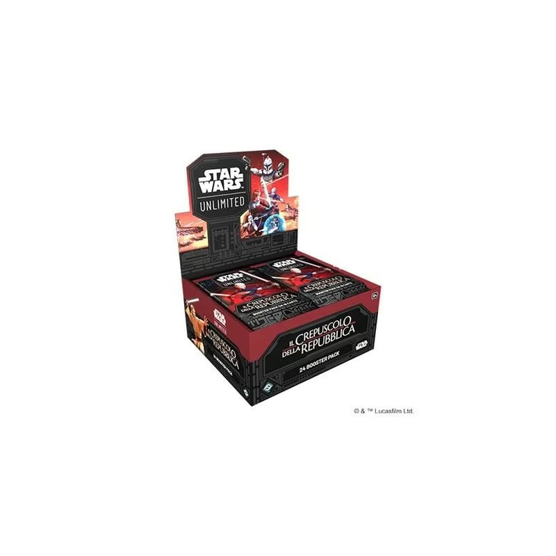 Star Wars: Unlimited - Il Crepuscolo della Repubblica - Display Box 24 Bustine ITA - USCITA 08/11/2024