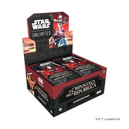 Star Wars: Unlimited - Il Crepuscolo della Repubblica - Display Box 24 Bustine ITA - USCITA 08/11/2024