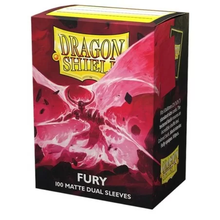 Dragon Shield Dual Matte Sleeves - Fury (100 Sleeves)