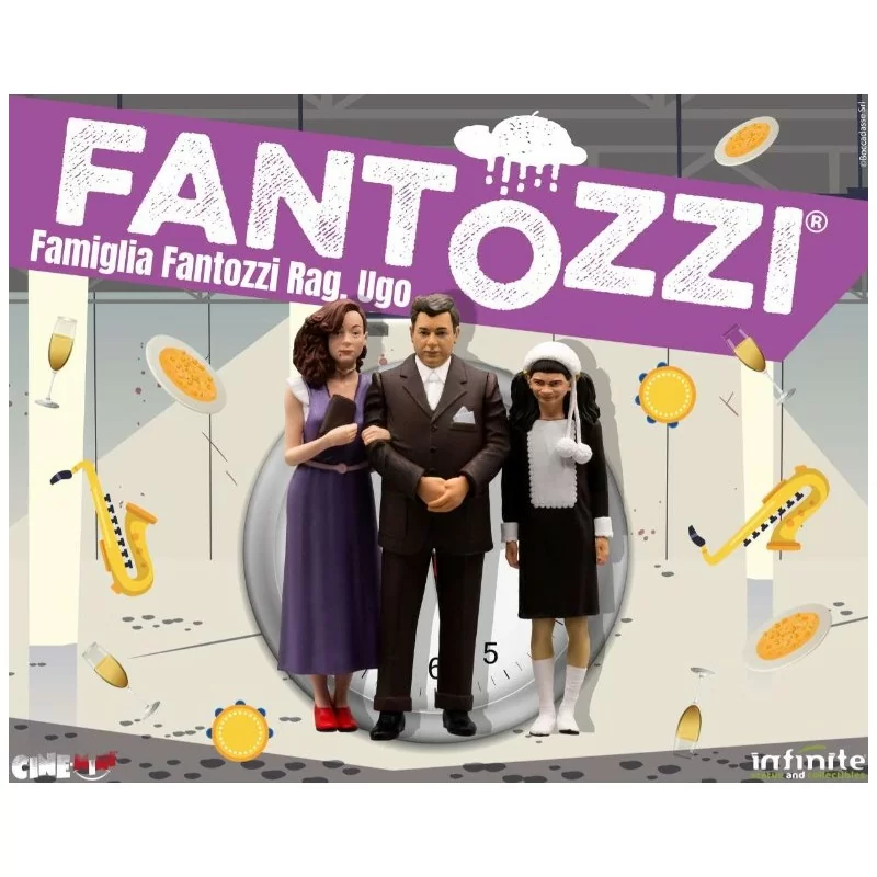 Fantozzi "Famiglia Fantozzi Rag Ugo" Figure 10 cm - USCITA 30/11/24