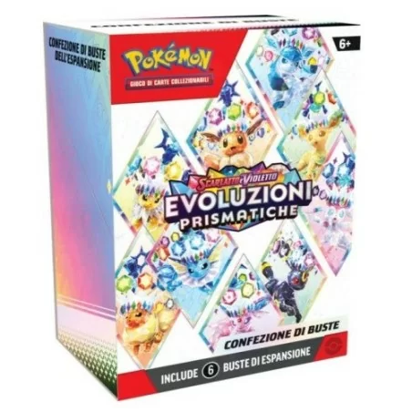 Pokémon Scarlatto & Violetto: Evoluzioni Prismatiche Bundle 6 Buste di Espansione (ITA) - USCITA 07/03/2025