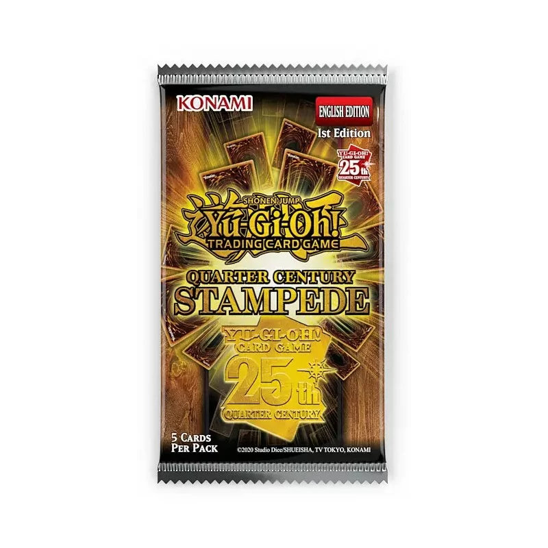 Yu-Gi-Oh! Quarto di Secolo Stampede - Bustina Play Booster 5 Carte ITA - USCITA 10/04/2025