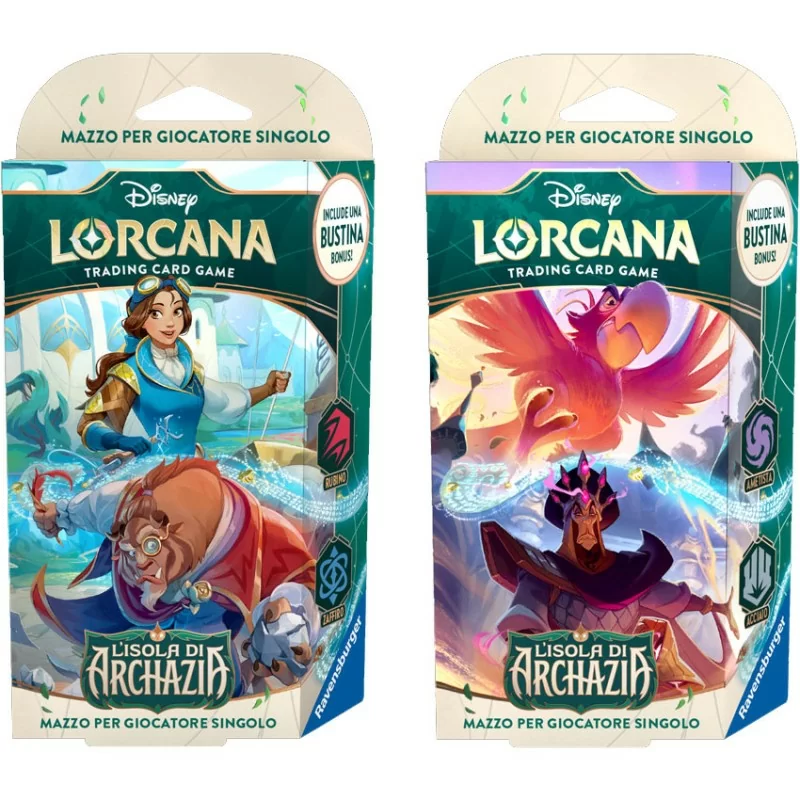 Disney Lorcana TCG - Archazia’s Island - L'Isola di Archazia - Bundle Starter Deck - ITA - USCITA 21 MARZO 2025