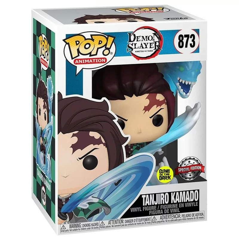 Tanijro Kamado With Dragon - 873 - EXCLUSIVE GLOWS IN THE DARK - Demon Slayer - Funko Pop! Animation