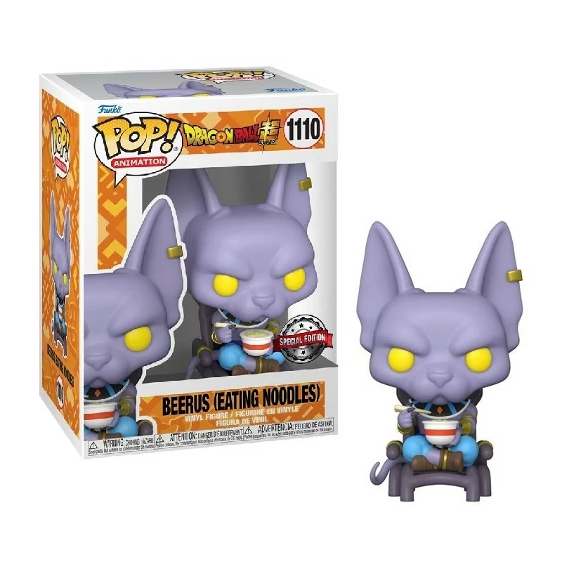 Beerus Eating Noodles EXC - 1110 - Dragon Ball Super - Funko POP! Animation