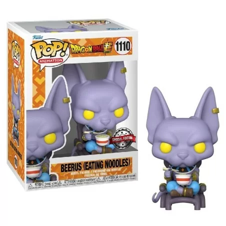 Beerus Eating Noodles EXC - 1110 - Dragon Ball Super - Funko POP! Animation