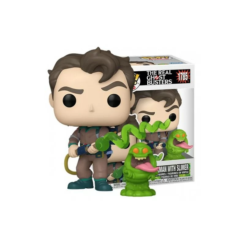 Peter Venkman with Slimer - 1785 - The Real Ghostbusters - Funko POP! Animation