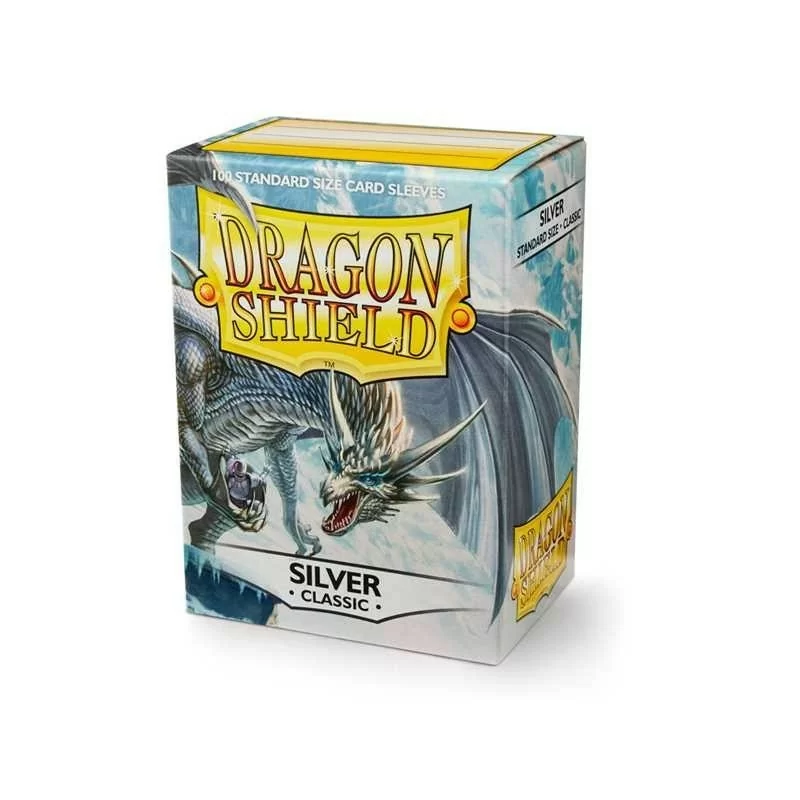 Dragon Shield Classic Sleeves - Silver (100 Sleeves)