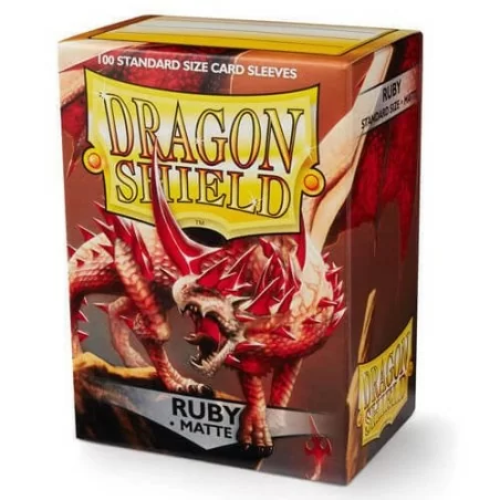 Dragon Shield Matte Sleeves - Ruby Rosso (100 Sleeves)