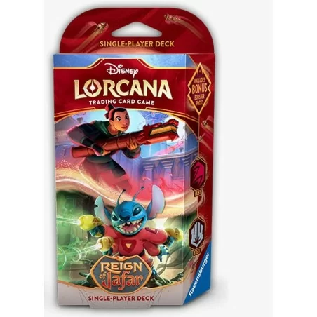 Disney Lorcana TCG - Reign of Jafar - Il Regno di Jafar - Starter Deck Rubino/Acciaio - ENG - USCITA 6 GIUGNO 2025