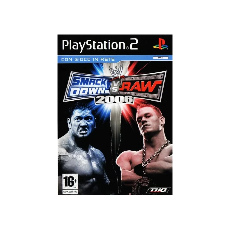 PS2 WWE SmackDown Vs Raw 2006 - Usato