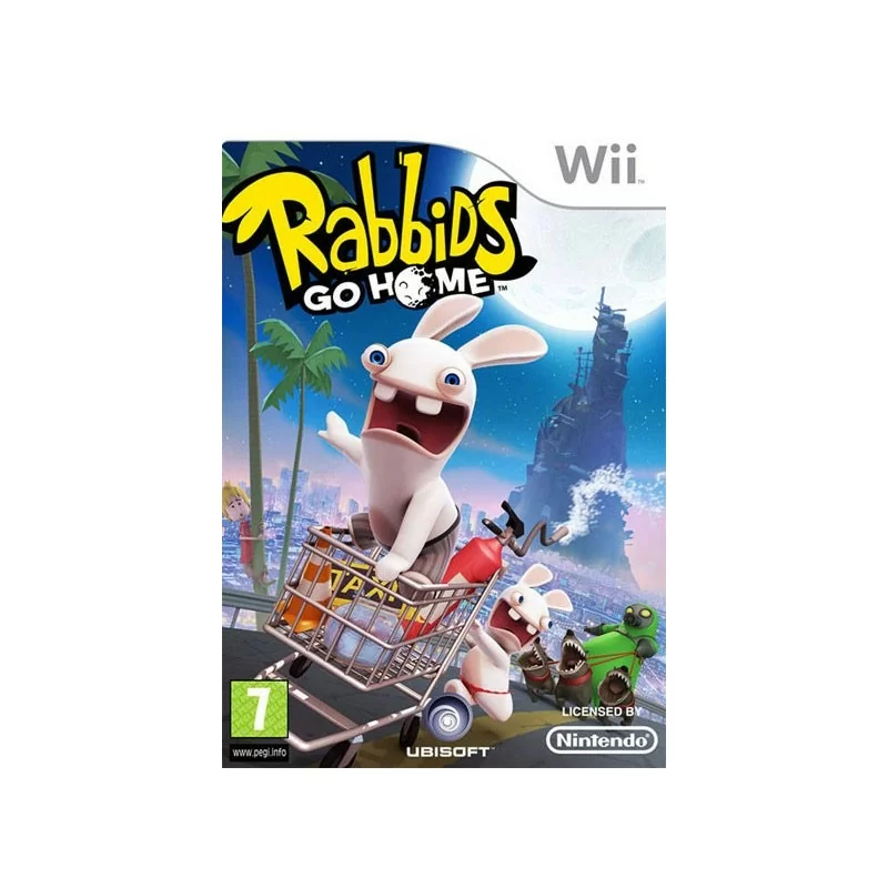 WII Rabbids Go Home - Usato